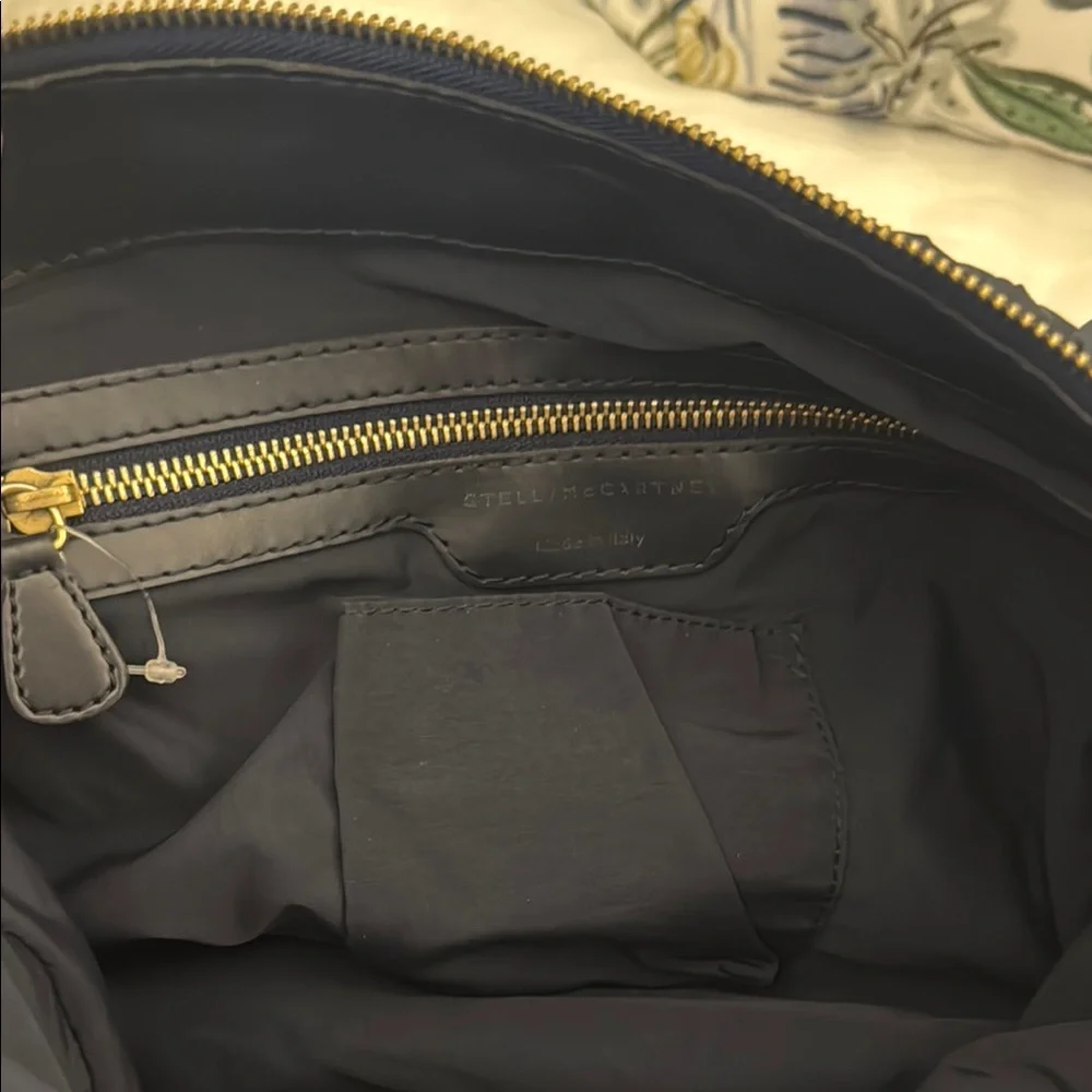 Stella McCartney Navy Nylon Pleated Women's Bag - Picture 12 of 16